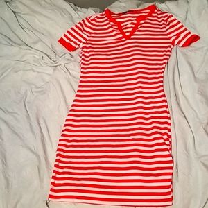 Brand New Womens Red/Striped Dress